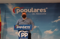 Bernardo Ortega, en la sede del PP de Albacete.