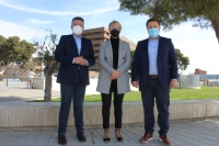 Juan Antonio Moreno, Joaqui Alarcón y Manuel Serrano, en el Hospital de Albacete.