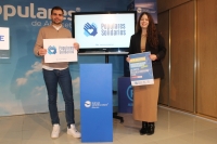 Benjamín Calero y Soledad Mas presentan la campaña solidaria.