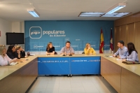 Reunión de la Comisión Provincial de Sanidad del PP de Albacete.