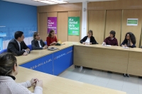 Un momento de la reunión en la sede del PP.