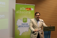 Francisco Núñez, en la clausura del X Congreso de NNGG de Albacete.