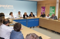 Reunión del comité de dirección del PP de Albacete y cargos públicos.