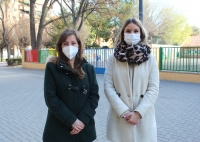  Tania Andicoberry y Marta Rico, en Almansa.
