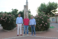 Ángel Alfaro, Juan Carlos Mozo y Antonio Martínez, en Vianos.