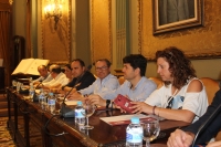 El portavoz del Grupo Poular, Antonio Martínez, durante el Pleno celebrado esta martes.