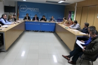 Reunion en la sede provincial del PP de Albacete.