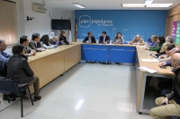 Reunión en la sede provincial del PP.