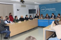 Reunión de la comisión de Agricultura en la sede provincial.