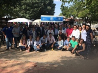 Comidad de hermandad en la Feria de Almansa.