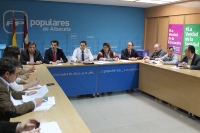 Reunión del comité de campaña del PP de Albacete.