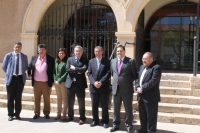 Lo senadores del PP, en La Roda.