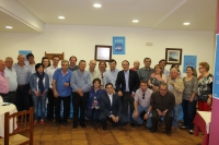 Almuerzo en Yeste con alcaldes y vecinos de la comarca.