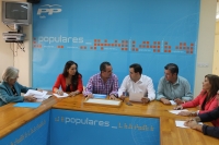 Reunión del comité de campaña del PP en Hellín.