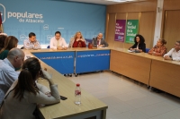 Reunión en la sede provincial del PP.