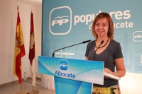 Inmaculada López en rueda de prensa.