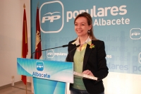 Inmaculada López en rueda de prensa.