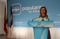 Inmaculada López en rueda de prensa.