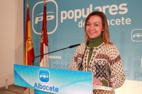 Inmaculada López en rueda de prensa.