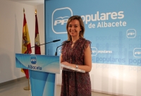 Inmaculada López en rueda de prensa.