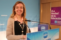 Inmaculada López en rueda de prensa.