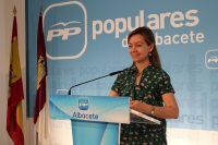 Inmaculada López en rueda de prensa.