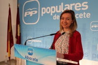 Inmaculada López en rueda de prensa.