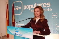 Inmaculada López en rueda de prensa.