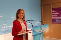 Inmaculada López en rueda de prensa.