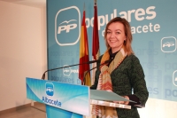 Inmaculada López en rueda de prensa.