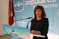 Irene Moreno en rueda de prensa.