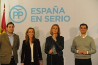 María Dolores Cospedal, en la cena con afiliados de Albacete.