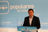 José Luis Teruel, en la sede provincial del PP.