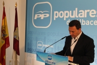 José Luis Teruel, en la sede del PP.