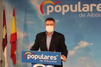 Juan Antonio Moreno, viceportavoz del Grupo Parlamentario Popular en las Cortes regionales.