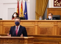 Juan Antonio Moreno, en el Pleno de las Cortes de Castilla-La Mancha.