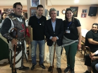 Leandro Esteban acompañó a Paco Núñez en las Fiestas Mayores de Almansa.