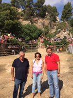 Paco Núñez, junto con la alcaldesa de Letur, María del Carmen Álvarez.