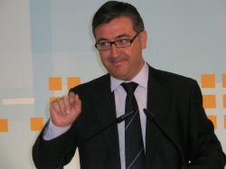 Marcial Marín, en la sede provincial del PP.