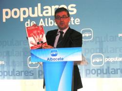 Marcial Marín, en la sede provincial del PP.