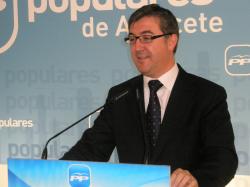 Marcial Marín, en la sede provincial PP.