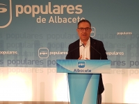 Antonio Martínez, en la sede del Partido Popular de Albacete.