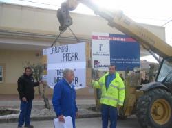 Manifestación del contratista en Minaya.