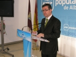 Marcial Marín, en la sede provincial del PP.