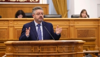 Juan Antonio Moreno, en el Pleno de las Cortes de Castilla-La Mancha.