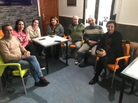 Antonio Martínez, junto con el equipo de gobierno municipal de Navas de Jorquera.