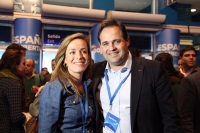 Carmen Navarro y Paco Núñez, en la Convención Nacional del PP celebrada en Madrid.