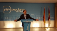 Núñez, en la sede provincial del PP.