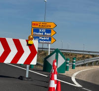 Obras en la A-43.