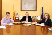 Firma de colaboración entre CHS y Paterna del Madera